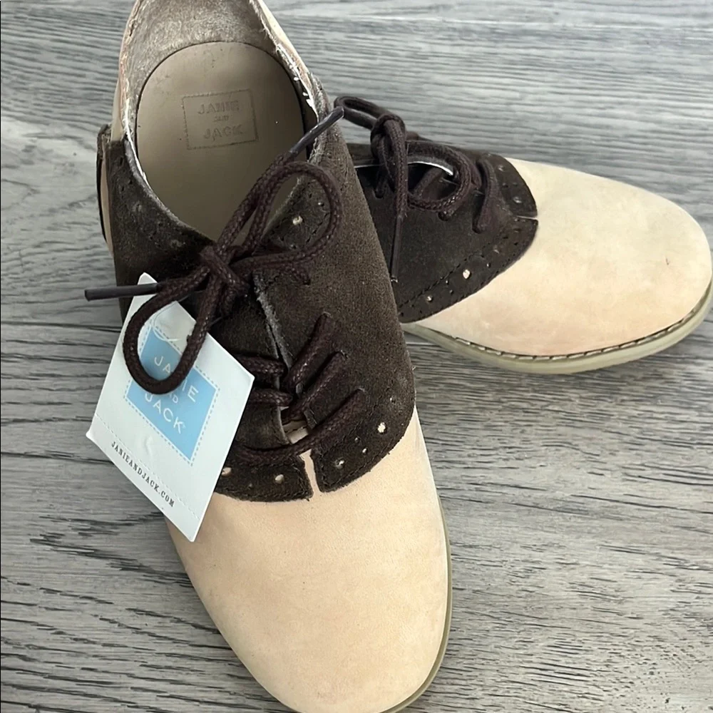 Janie and Jack Two-Tone Oxford Shoes - Picture 3 of 7